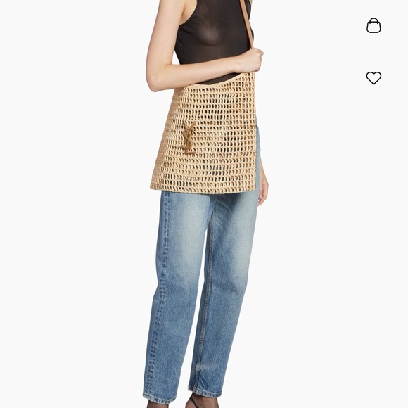 Yves Saint Laurent Tan Shoulder Bag with Woven Design - Picture 2 of 3